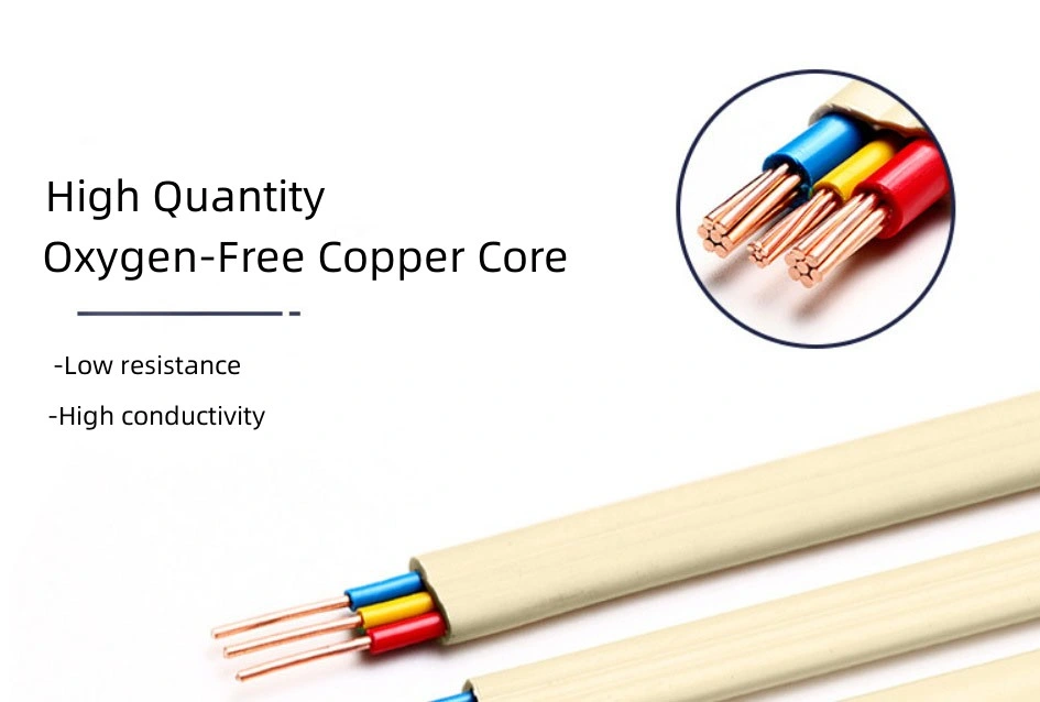 Multi Core Conductor Super Flexible Welding Cable Electrical PVC Jacketed Flat Cables for House Wiring