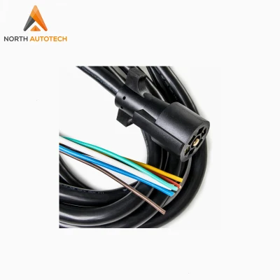 7 Pin Plug Cord Wire Trailer Cable 7 Way Trailer Light Wiring Connector Cable for RV Brake Light Control Trailer Wiring